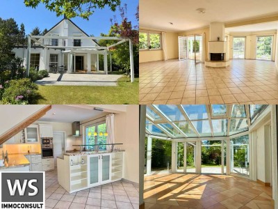 Stilvolles, gehobenes EFH: 6 Zimmer,  barrierefrei, Lift, Kamin, Wintergarten, Solar
