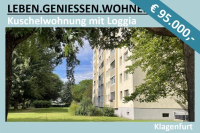 KUSCHELWOHNUNG MIT LOGGIA UM € 95.000,- IN KLAGENFURT