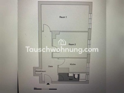 Tauschwohnung: Tausche günstige 2 Zimmer-Wohnung gegen 3 Zimmerwohnung