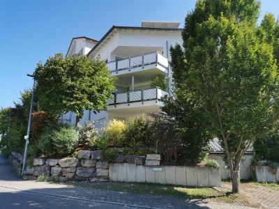 Helle 3,5 Zimmer-Wohnung mit Süd-Balkon, Tiefgaragenplatz und extra Außenstellplatz in Besigheim