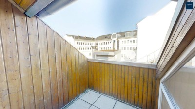 Traumhafte Maisonette in Graz: 2 Zimmer und Loggia Nähe Jakominiplatz