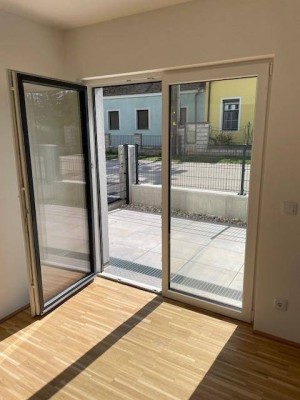 Neubau 2-Zimmer mit Terrasse &amp; Garage, geringe Heiz- und Betriebskosten