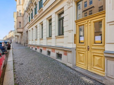 Leipzig Alt-West - Denkmalschutz - 4,5-Zimmer-Maisonettewohnung mit Balkon und Kamin