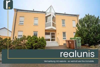 Vermietete 3-Zimmer-Wohnung mit Balkon & Stellplatz --- realunis ---