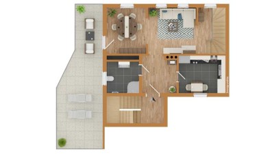 Attraktive Rendite- Immobilie mit 3 Einheiten, incl.  Ferienappartement