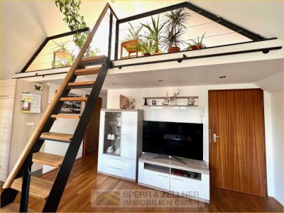 Gemütliche Dachgeschoss Wohnung mit zwei Bädern und zwei Galerien nahe der Dorfener Innenstadt!