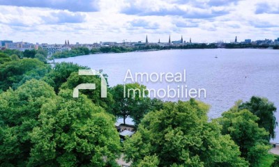 Alsterperle - anlegen oder einziehen direkt gegenüber