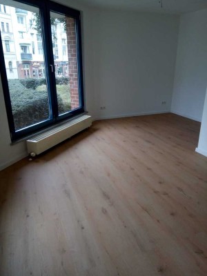 Helle 1-Zimmer-Wohnung in Halle (Saale) im EG mit Blick