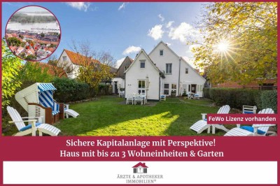 Familienparadies oder Investmentperle – Haus mit 2-3 Wohneinheiten & Garten in Toplage Travemünde!