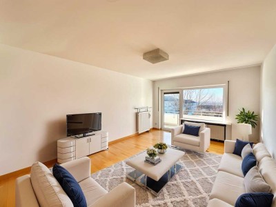 Schöne 4,5-Zi-Wohnung mit Balkon und Garage in Feldrandlage