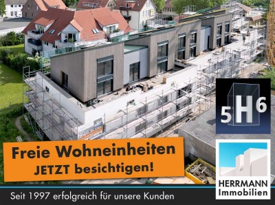 5H6- Große 4-Zimmer-Neubau-Wohnung im EG mit Gartenanteil