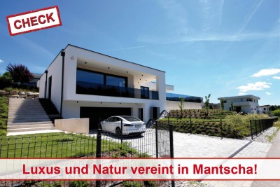 Ruhelage! Hochwertige Architektenvilla mit Pool in Mantscha!