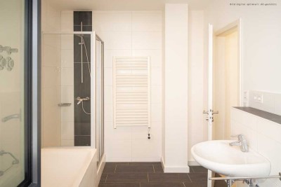 Komfortabel und modern: 1-Zimmer-Wohnung mit eigenem Garten