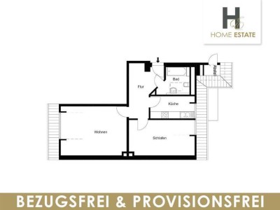 Zwei Zimmer über der Stadt