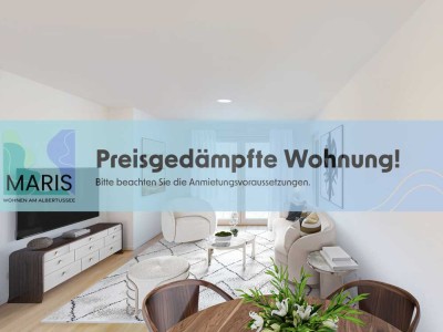 Mietpreisgedämpfte Wohnung! Erstbezug: 3-Zimmer-Wohnung mit Balkon