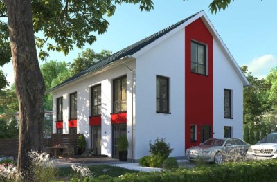 Zuhause mit Raum zur Entfaltung – moderne Elbe-Haus®-Doppelhaushälften mit drei Ebenen Wohnkomfort