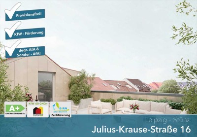 NEUBAU-Wohnung mit Balkon zum Garten * 6 Zimmer * KFW 40 und QNG