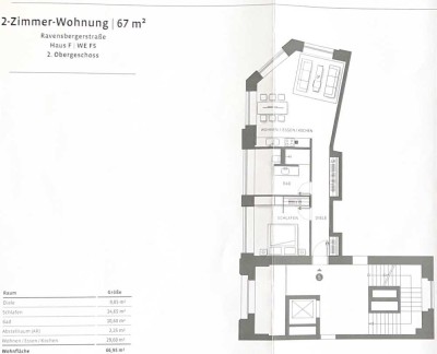 Neuwertige 2-Zimmer-Wohnung in den Ankergärten (Ravensbergerstraße 12B)