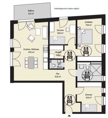 Großzügige Neubauwohnung mit KfW Förderung