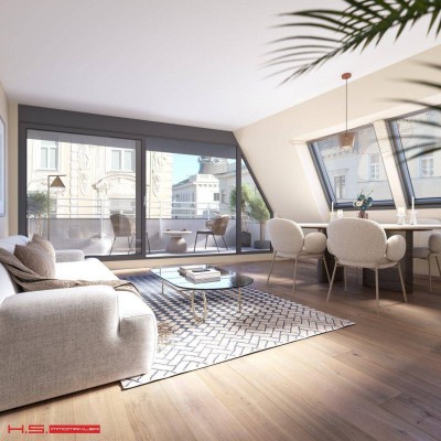 EINE NEUE DIMENSION DES WOHNENS - ABSOLUTES HIGH END PROJEKT - eine eindrucksvolle SYMBIOSE aus STIL und MODERNE - ab 35 bis 150m² - BALKONE LOGGIEN TERRASSEN