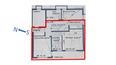 Attraktive 2-Zimmer-Erdgeschosswohnung mit Balkon und Einbauküche in Niederaula