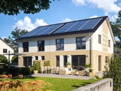 Grundstück mit Doppelhaushälfte von RENSCH-Haus