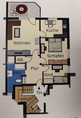 3-Zimmer-Wohnung mit Einbauküche in Borken