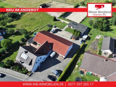 Außergewöhnliches Immobilien-Ensemble mit Wohnhaus, Gewerbe und Pferdehaltung