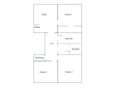 Tauschwohnung: 3,5-Zimmer Erdgeschoss Wohnung beim Römergrab gegen kleiner