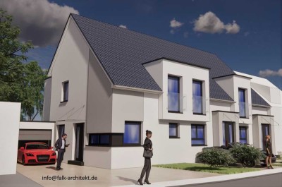 Stadthaus mit Grundstück und Keller | KfW40, A+ mit Wärmepumpe, Photovoltaik und Keller