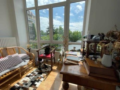 4RWE Helle Altbauwohnung Küche, Wintergarten Balkon