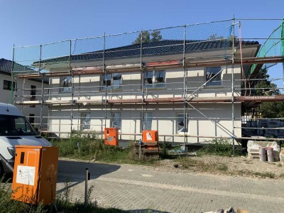 Neubau Doppelhaushälfte in Massivbauweise in Ahrensfelde.