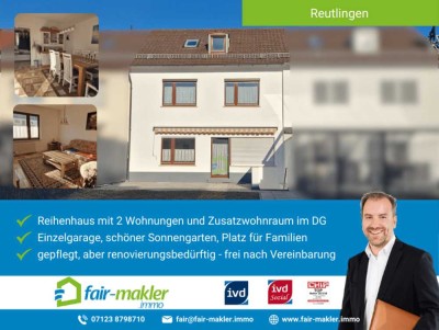 FAIR-MAKLER: 2 Wohnungen + Homeoffice / Ihre Familie wird sich wohlfühlen