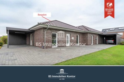 Idealer Altersruhesitz Bungalowhaushälfte mit Terrasse, Carport und Gartenanlage in ruhiger Wohnlage