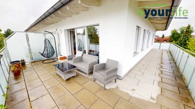 Moderne 2-Zimmer-Penthouse-Wohnung mit großer Terrasse