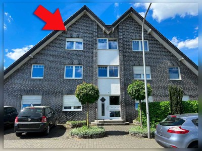 Solide Dachgeschosswohnung mit guter Raumaufteilung und Loggia in familienfreundlicher Umgebung