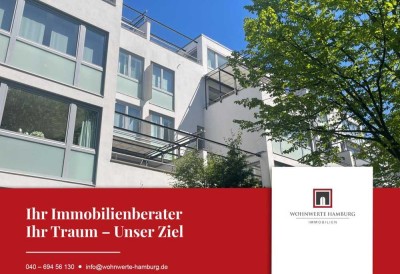 WOHNWERTE HAMBURG - Lichtdurchflutetes Penthouse mit zwei Dachterrassen in unmittelbarer Alsternähe!