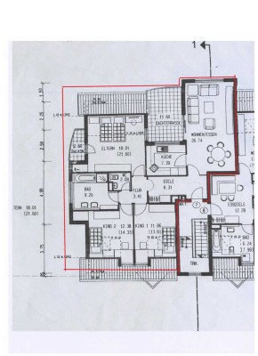 Vier-Zimmer-Dachgeschosswohnung in ruhiger Wohnlage in Flein