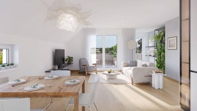 Anlage/Vorsorgewohnung: Klimaaktiv-zertifiziert, ca. 51 m2, Balkon, niedrige Betriebskosten, hauseigene Tiefgarage!