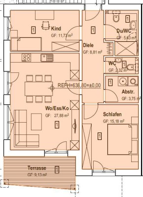 Moderne 3,5-Zimmer-Neubauwohnung in ruhiger Lage in Ortsteil von Pfullendorf