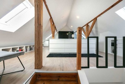 Ulm-Söflingen: Hochwertige 3,5-Zimmer-Maisonette inkl. Balkon, Einbauküche, Stellplatz, Garten
