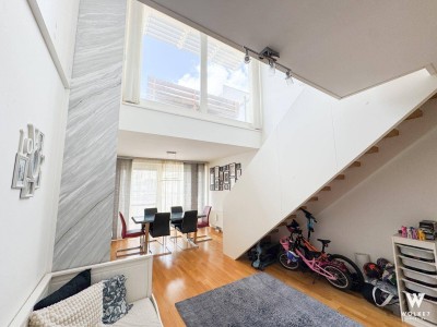 Exklusive Maisonettewohnung in ruhiger Lage – 5 Zimmer, Infrarotdusche, Terrasse &amp; mehr! I 1220 Wien I Nähe Erzherzog-Karl-Straße