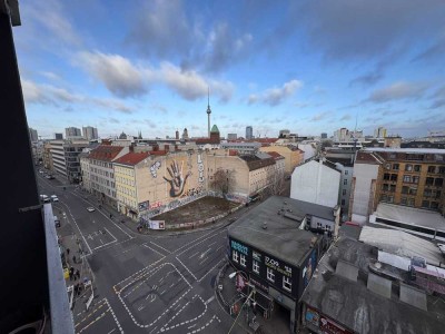 Mitte: Köpenicker Str: VERMIETETE 4-Zi-NEUBAU-Whg -9. OG - 91 m² - 2 BALKONE - SOFORT zu VERKAUFEN