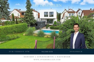 Luxuriöses EFH mit traumhafter Gartenlandschaft, Doppelgarage & Einliegerbereich