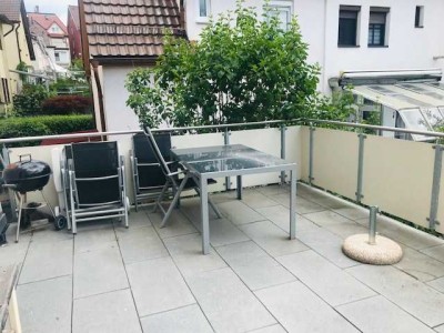 Vier-Zimmer-Wohnung in Stuttgart-Untertürkheim mit großer Terrasse
