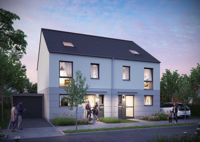 Doppelhaus 129m² Wohnfläche 5 Zimmer Haus mit Südausrichtung