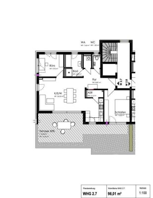 Exklusives Penthouse mit 3 Zimmern und Balkon in Kellmünz an der Iller
