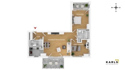 Ansprechende 3-Zimmer-Wohnung in Gauting