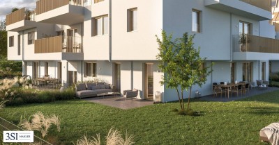 Neubau 3-Zimmer Wohnung mit riesigem Garten sowie Terrasse bei Stammersdorf