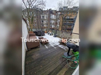 Tauschwohnung: Schöne Wohnung direkt in Pempelfort mit großer Terrasse